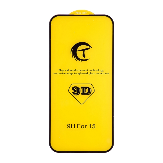 Захисне скло Tempered 5D iPhone 15/16 Black