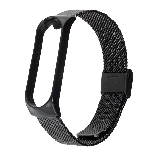 Ремешок Миланская Петля Mi Band 3/4 Black 