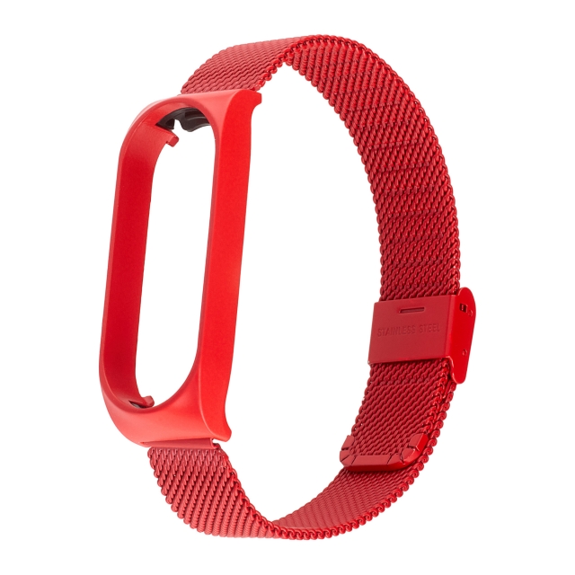 Ремешок Миланская Петля Mi Band 5/6 Red 