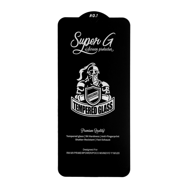Защитное стекло Super G Xiaomi Redmi 9T/9 Power/Note 9 4G/Poco M3 