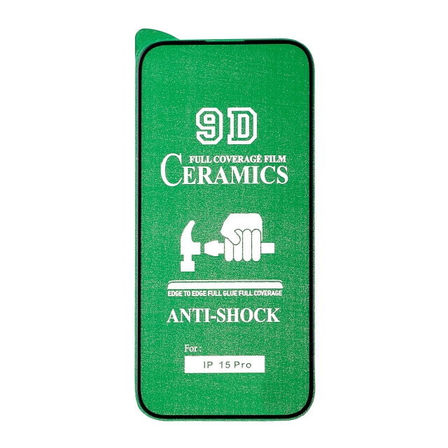 Захисне скло Ceramic iPhone 15 Pro Black