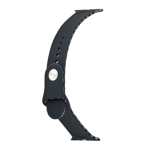 Ремешок Silicone Carbon Apple Watch 42/44/45/46/49 mm Black Grey