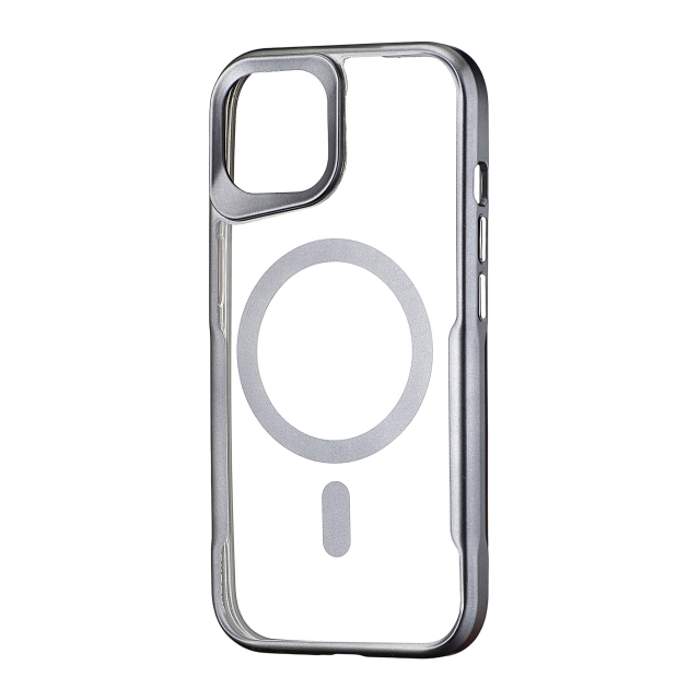 Чехол Metal Frame with MagSafe iPhone 15 Black