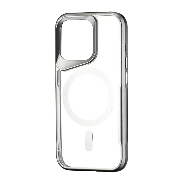 Чохол Metal Frame with MagSafe iPhone 15 Pro Dark Silver