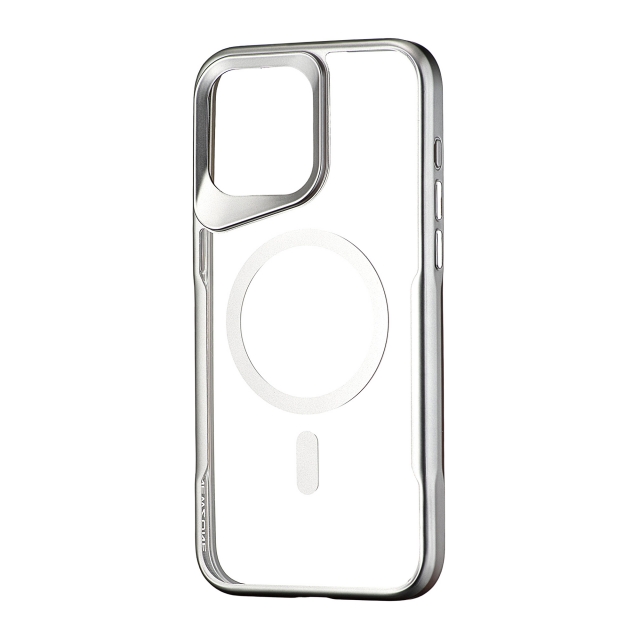 Чехол Metal Frame with MagSafe iPhone 15 Pro Max Dark Silver