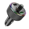 FM-трансмиттер Hoco E82 Guerrero PD30W+QC3.0 car BT FM transmitter Black (E82)