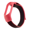 Ремешок Nylon Mi Band 3/4/5/6/7 Black Pink 