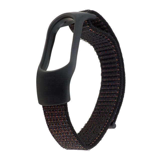Ремешок Nylon Mi Band 3/4/5/6/7 Black Sand