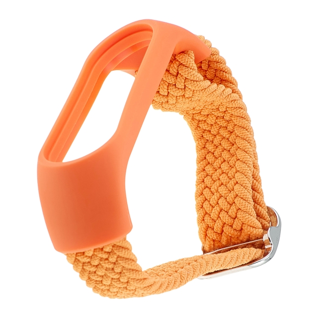 Ремешок Braided Buckle Enhanced Mi Band 3/4/5/6/7 Orange