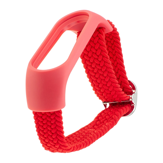 Ремешок Braided Buckle Enhanced Mi Band 3/4/5/6/7 Red