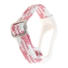 Ремешок Braided Buckle Enhanced Mi Band 3/4/5/6/7 White Pink 