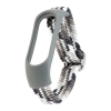 Ремешок Braided Buckle Enhanced Mi Band 3/4/5/6/7 Gray White