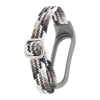 Ремінець Braided Buckle Enhanced Mi Band 3/4/5/6/7 Gray White
