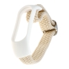 Ремешок Braided Buckle Enhanced Mi Band 3/4/5/6/7 White Sand