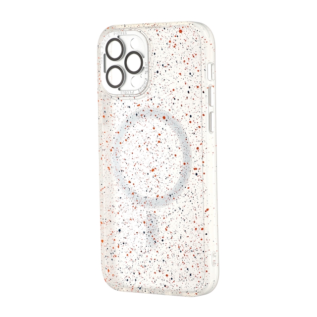 Чехол Splatter with MagSafe Protected Camera iPhone 12 Pro White