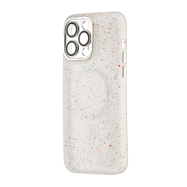 Чехол Splatter with MagSafe iPhone 14 Pro Max White