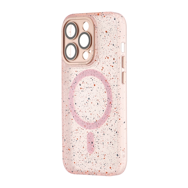Чохол Splatter with MagSafe iPhone 14 Pro Pink