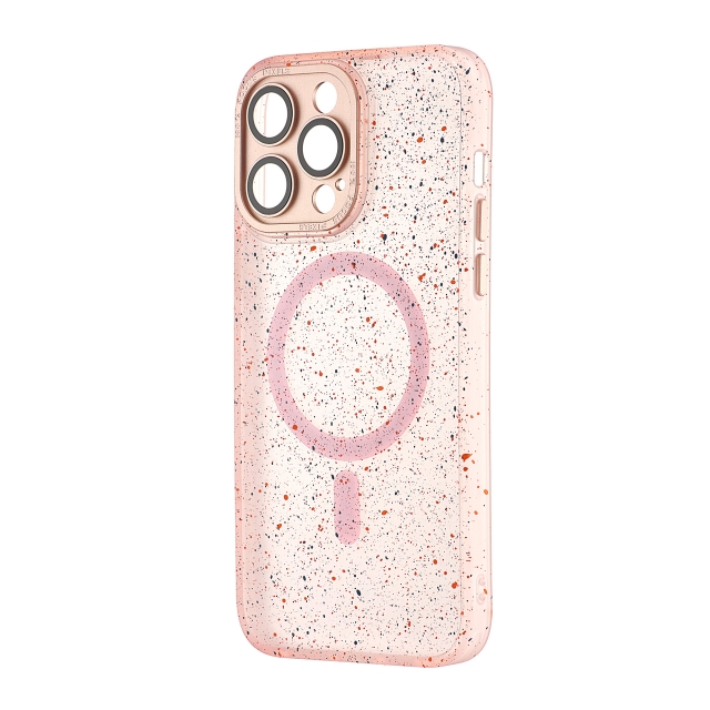 Чохол Splatter with MagSafe iPhone 14 Pro Max Pink