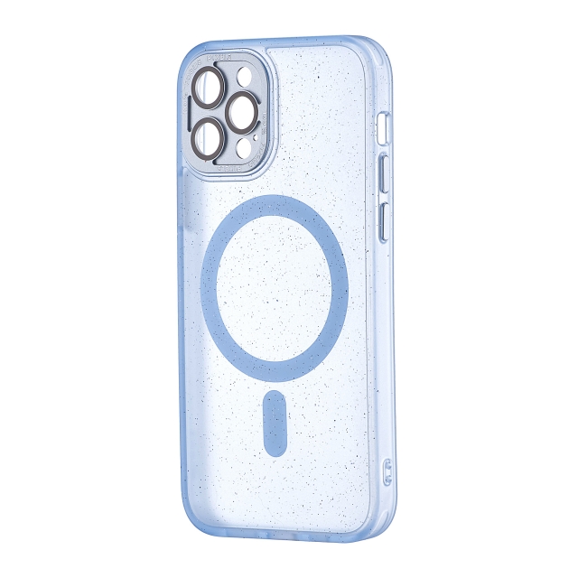 Чохол Splatter with MagSafe Protected Camera iPhone 12 Pro Light Blue