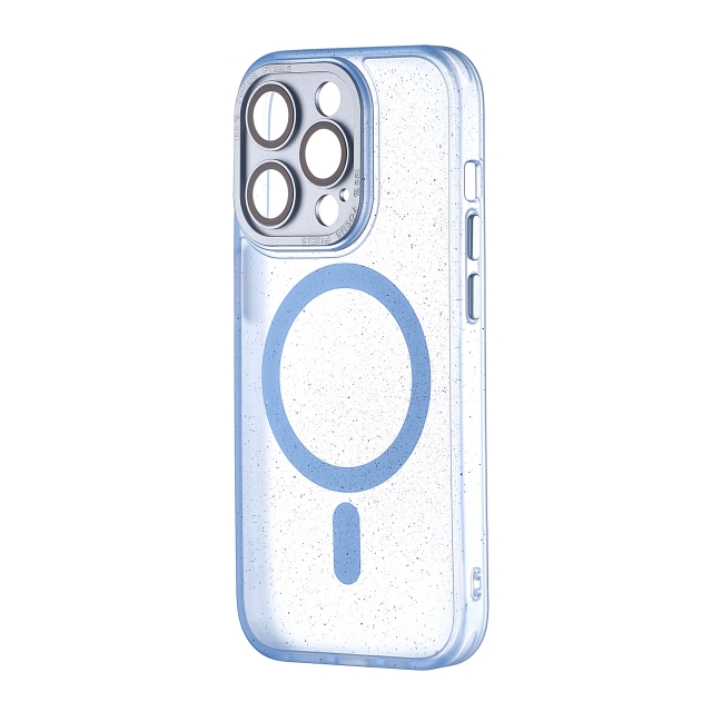 Чохол Splatter with MagSafe Protected Camera iPhone 14 Pro Light Blue