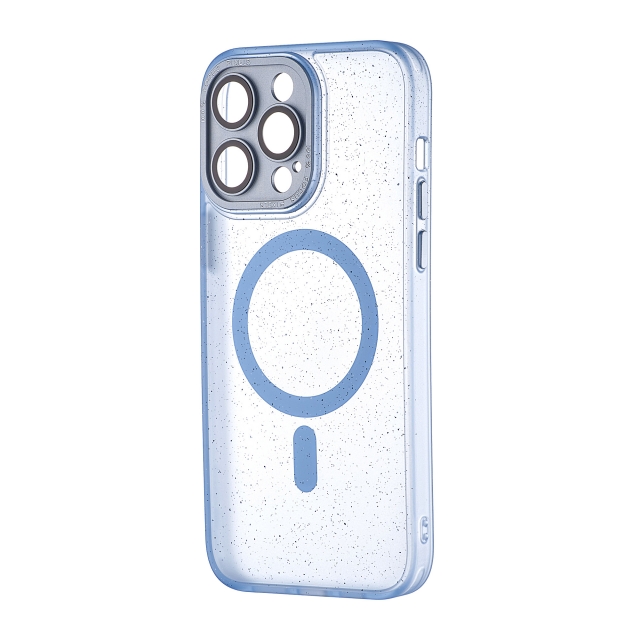 Чохол Splatter with MagSafe iPhone 14 Pro Max Light Blue