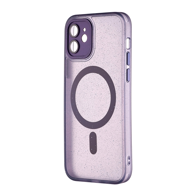 Чехол Splatter with MagSafe Protected Camera iPhone 12 Purple