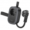 Мережевий фільтр Hoco NS7 Sharp 1 position(PD20W/1C2A) desktop socket(EU) Black