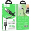 Кабель Hoco U129 Spirit transparent charging data cable Type-C Black (U129)