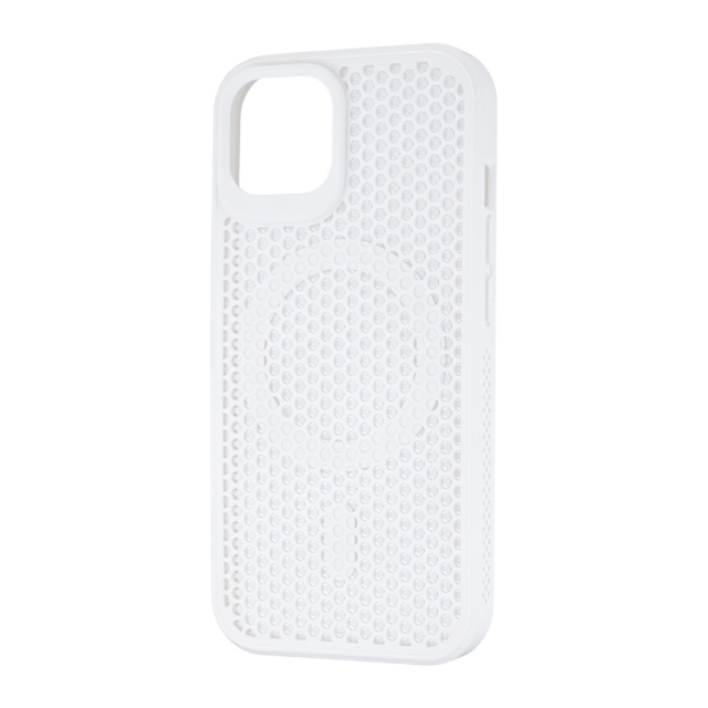 Чохол Silicone Cooling Сase with MagSafe iPhone 15 White