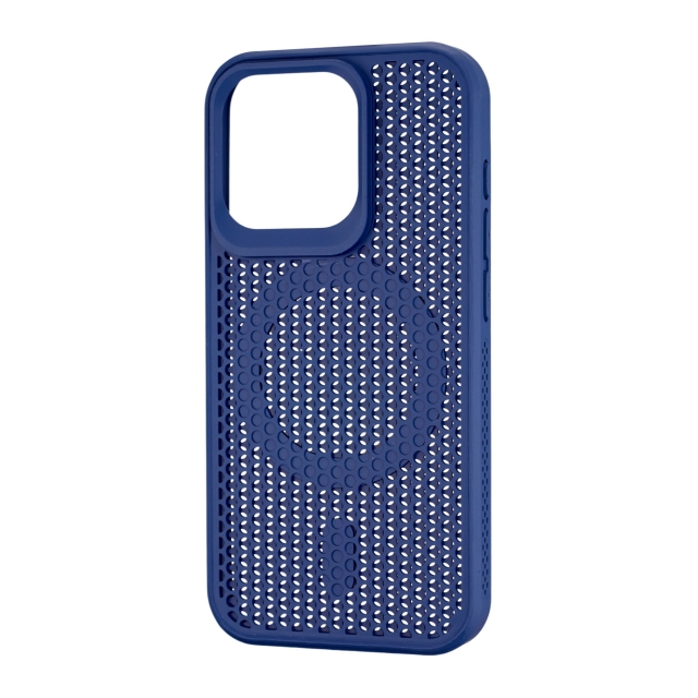 Чехол Silicone Cooling Сase with MagSafe iPhone 15 Pro Dark Blue