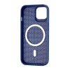 Чохол Silicone Cooling Сase with MagSafe iPhone 15 Dark Blue