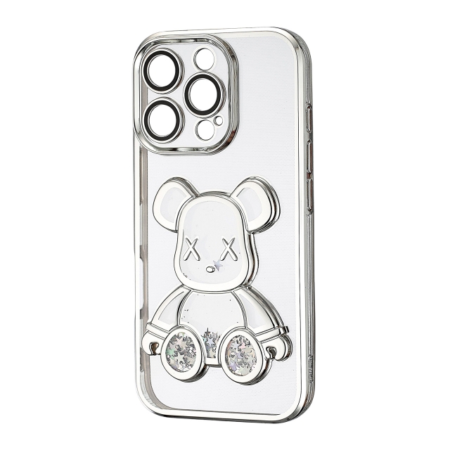 Чохол Shining Bear Case Protected Camera iPhone 16 Pro Silver
