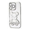 Чохол Shining Bear Case Protected Camera iPhone 16 Pro Silver
