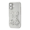 Чехол Shining Bear Case Protected Camera iPhone 16 Silver