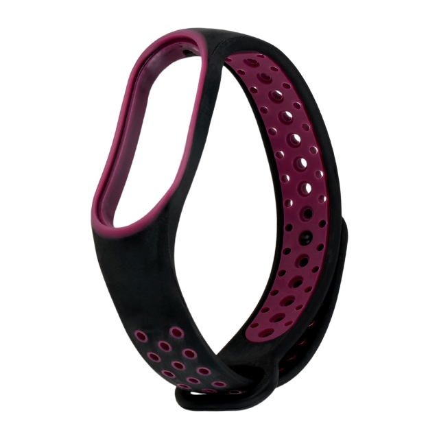 Ремешок Nike Sport Mi Band 5/6/7 Black Purple