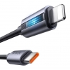 Кабель McDodo Type-C to Lightning 36W Cable With Breathing Light 1.2m Black (CA-5710)
