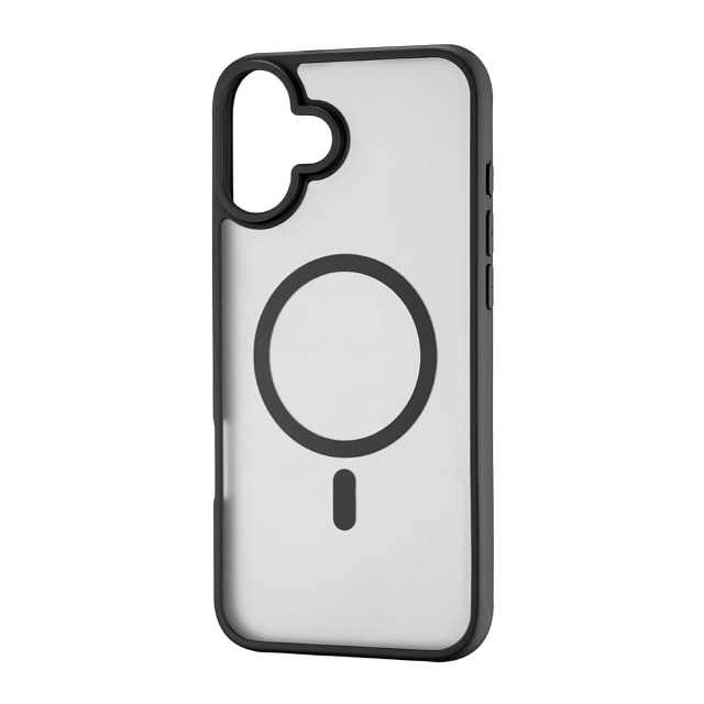 Чехол Silicone Matte Case with MagSafe iPhone 16 Plus Black