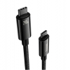 Кабель Baseus Tungsten Gold Fast Charging Data Cable  Type-C to Type-C 240W 1m Black (CAWJ040001)