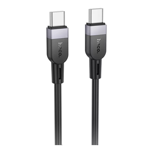 Кабель Hoco X109 Energy 60W silicone charging data cable Type-C to Type-C (L-2M) Black