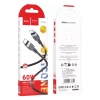 Кабель Hoco X109 Energy 60W silicone charging data cable Type-C to Type-C (L-2M) Black