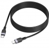 Кабель Hoco X109 Energy 60W silicone charging data cable Type-C to Type-C (L-2M) Black