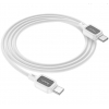 Кабель Hoco X108 Benefit 60W silicone charging data cable Type-C to Type-C White