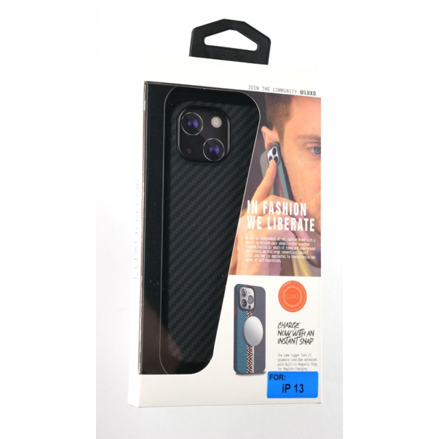 Чохол Luxo Free Air CarBon with MagSafe iPhone 13 PRO Black