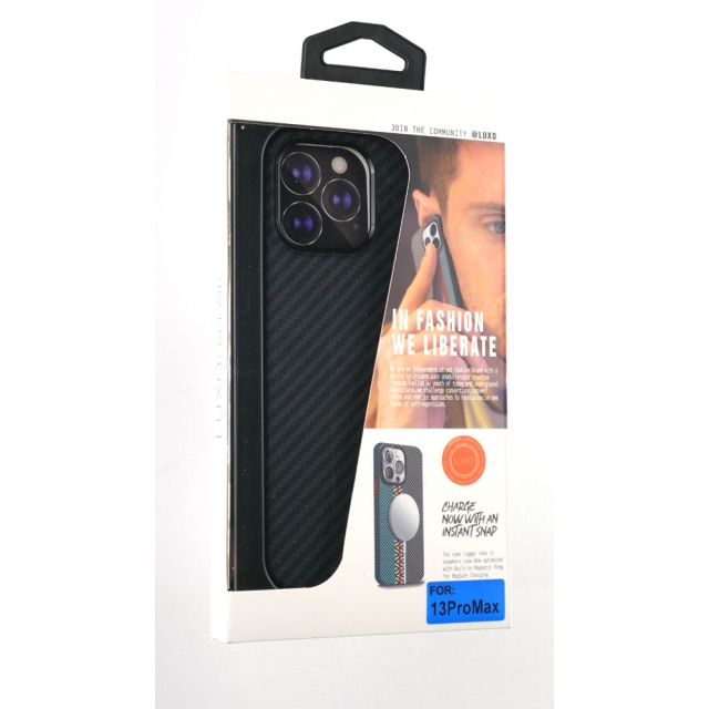 Чохол Luxo Free Air CarBon with MagSafe iPhone 13 PRO MAX Black