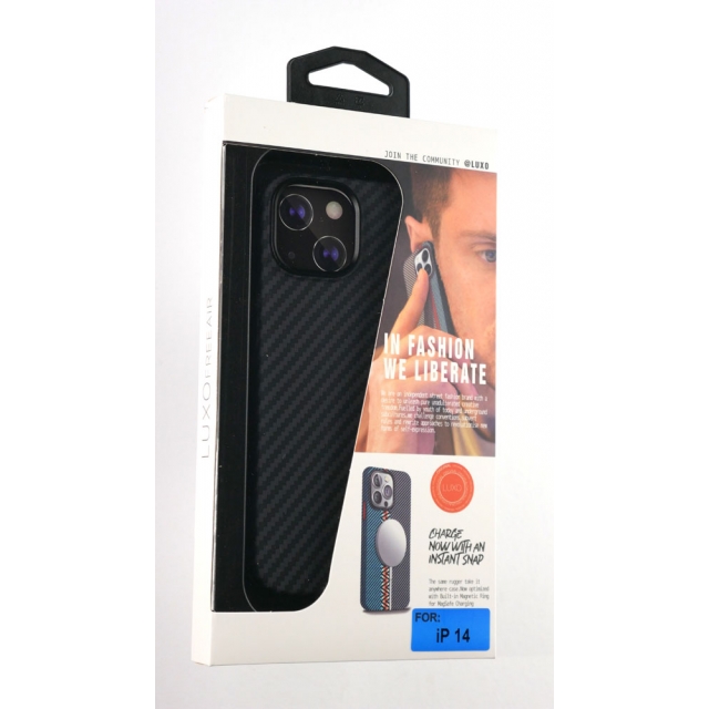 Чехол Luxo Free Air CarBon with MagSafe iPhone 14 Black