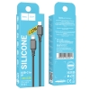 Кабель Hoco X101 Assistant PD silicone charging data cable iP Black