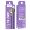 Кабель Hoco X101 Assistant silicone charging data cable iP Black (X101)