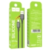 Кабель Hoco X101 Assistant silicone charging data cable Micro Black