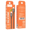 Кабель Hoco X101 Assistant 60W silicone charging data cable Type-C to Type-C Black (X101)
