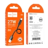 Кабель Hoco X96 Hyper 27W charging data cable Type-C(L-0.25M) Black (X96)